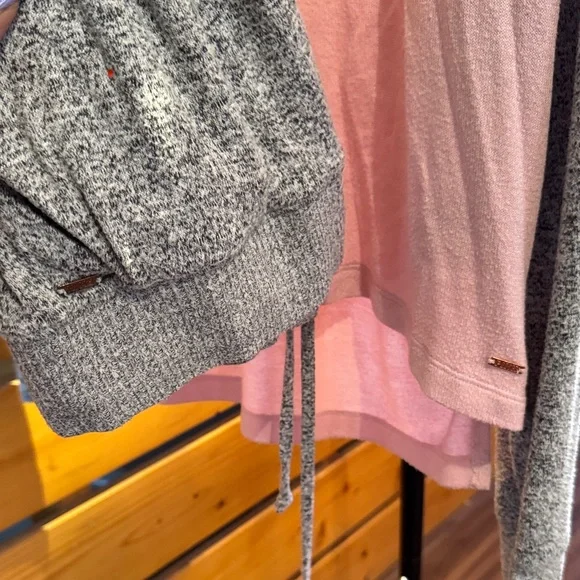 PINK Gray and Pink Hoodie and Joggers Set - Picture 2 of 4